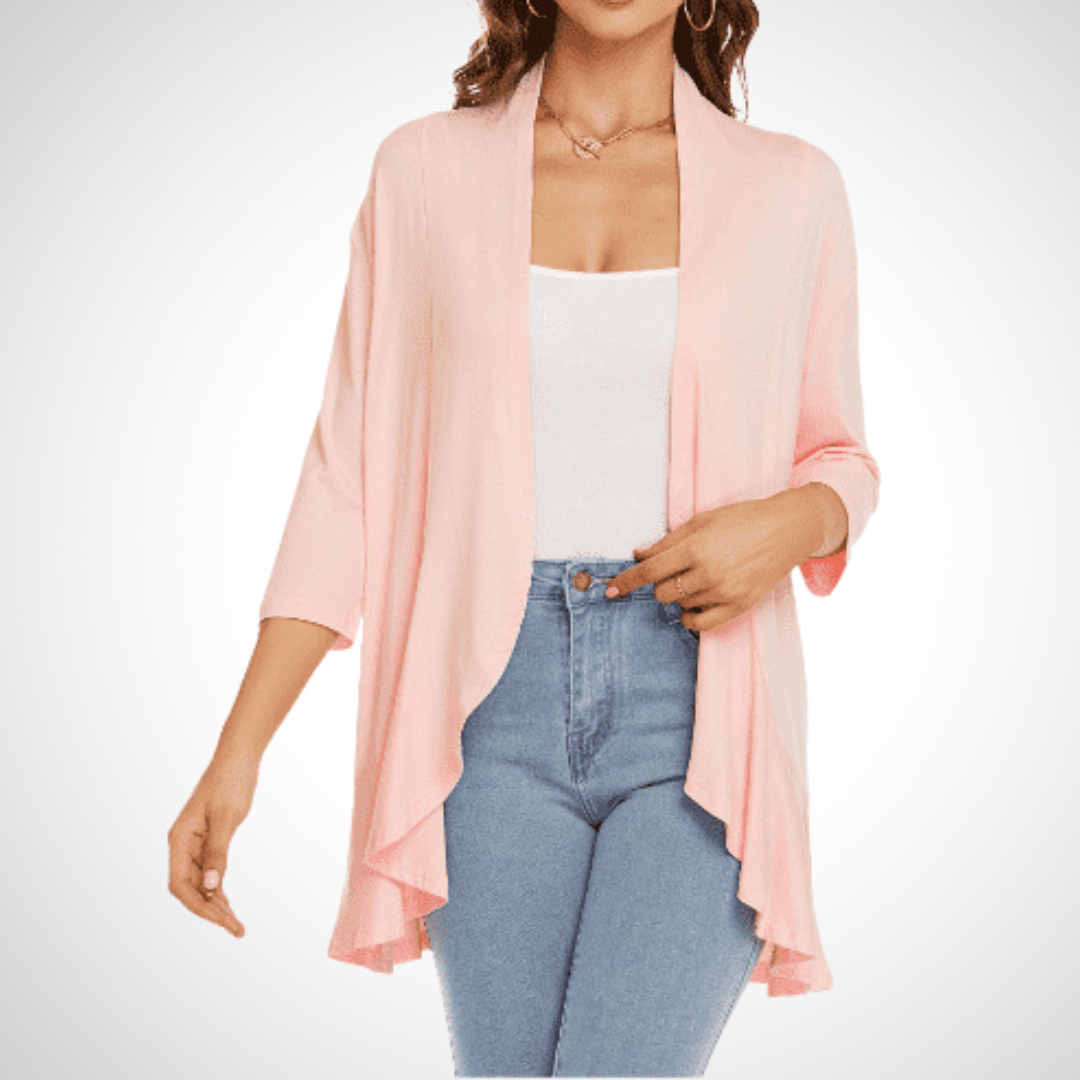 Lightweight Summer Open-Front Cover-Up Cardigan — Effortless Style for Warm Days