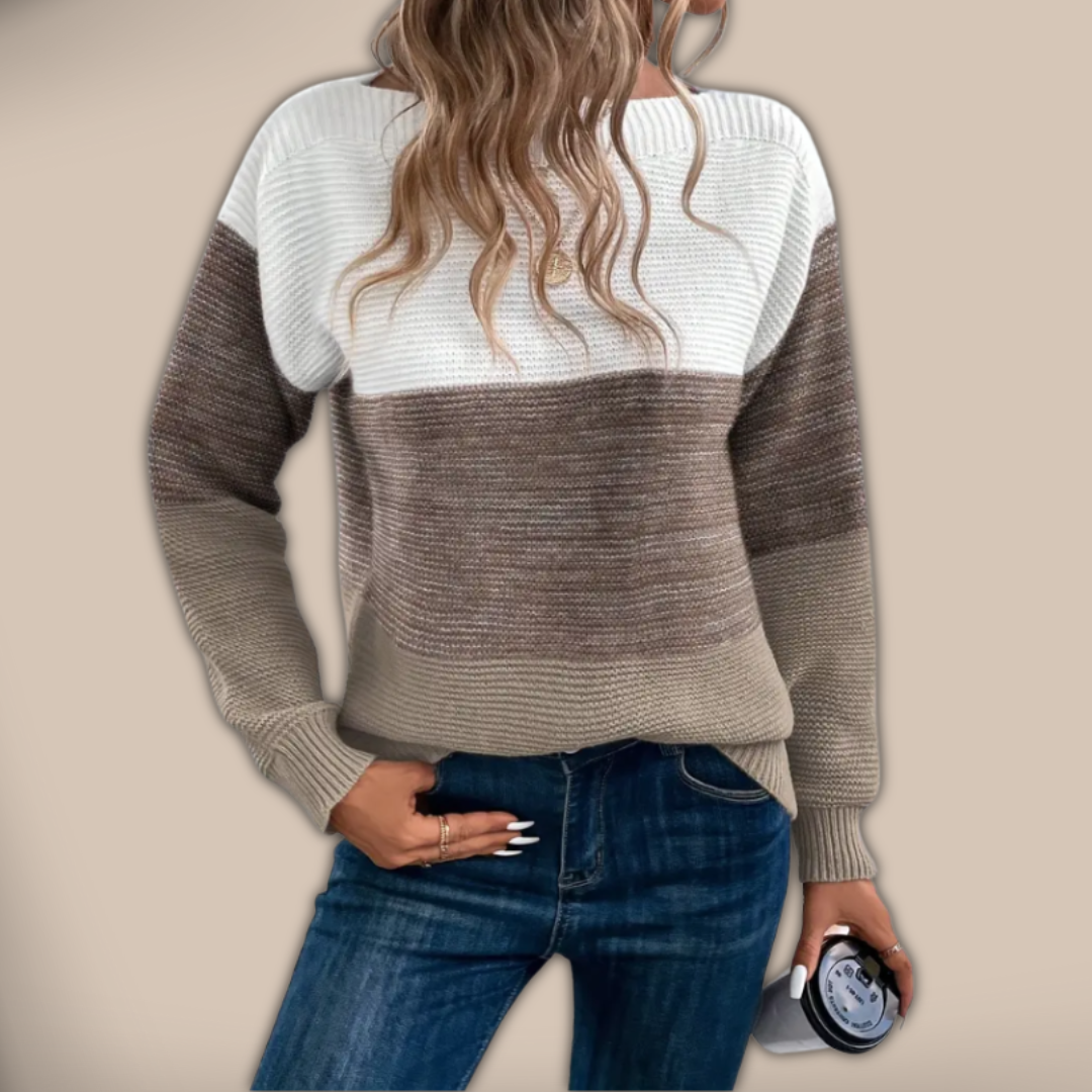 Calista - Elegant long-sleeve pullover for a sophisticated style