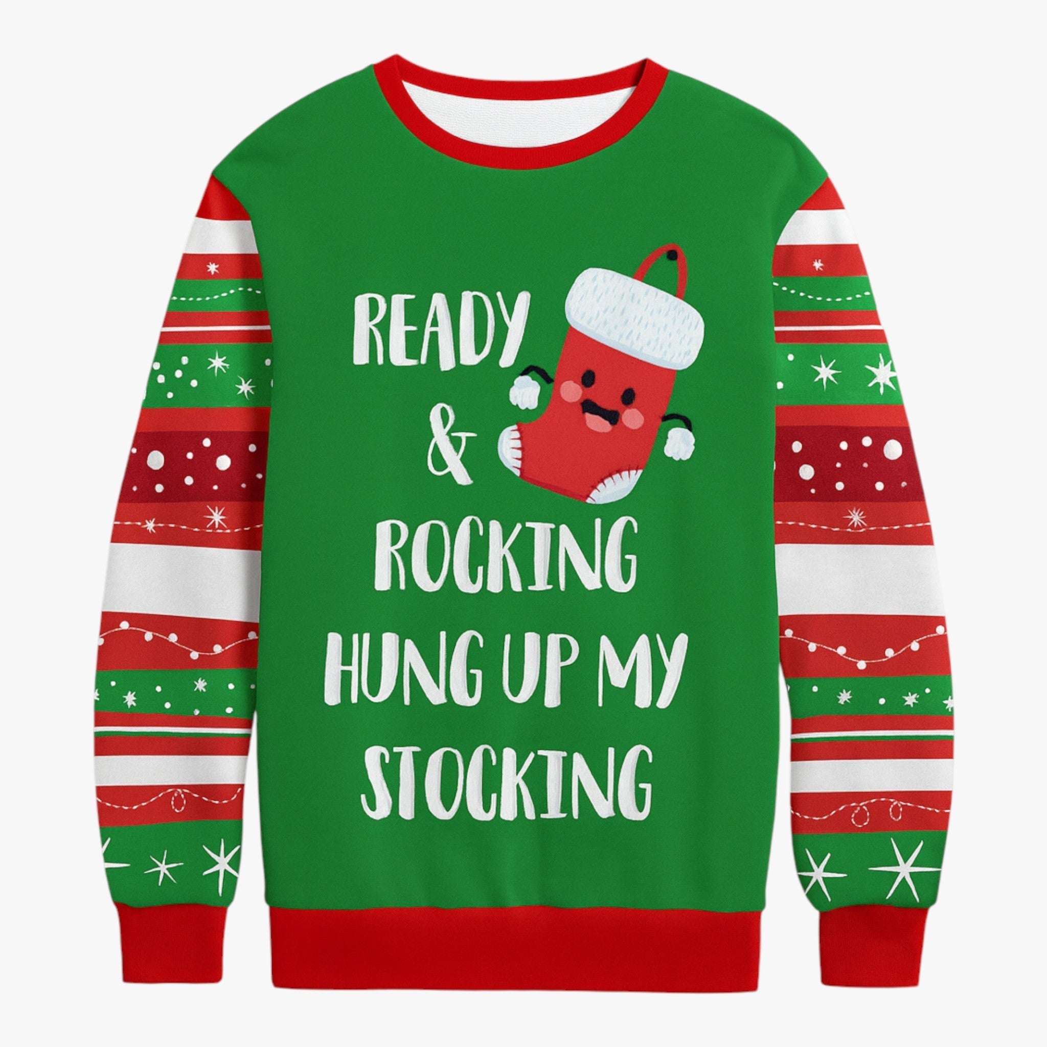 Men's Christmas Sweater with Funny Reindeer Print β Perfect for Cozy Holiday Days