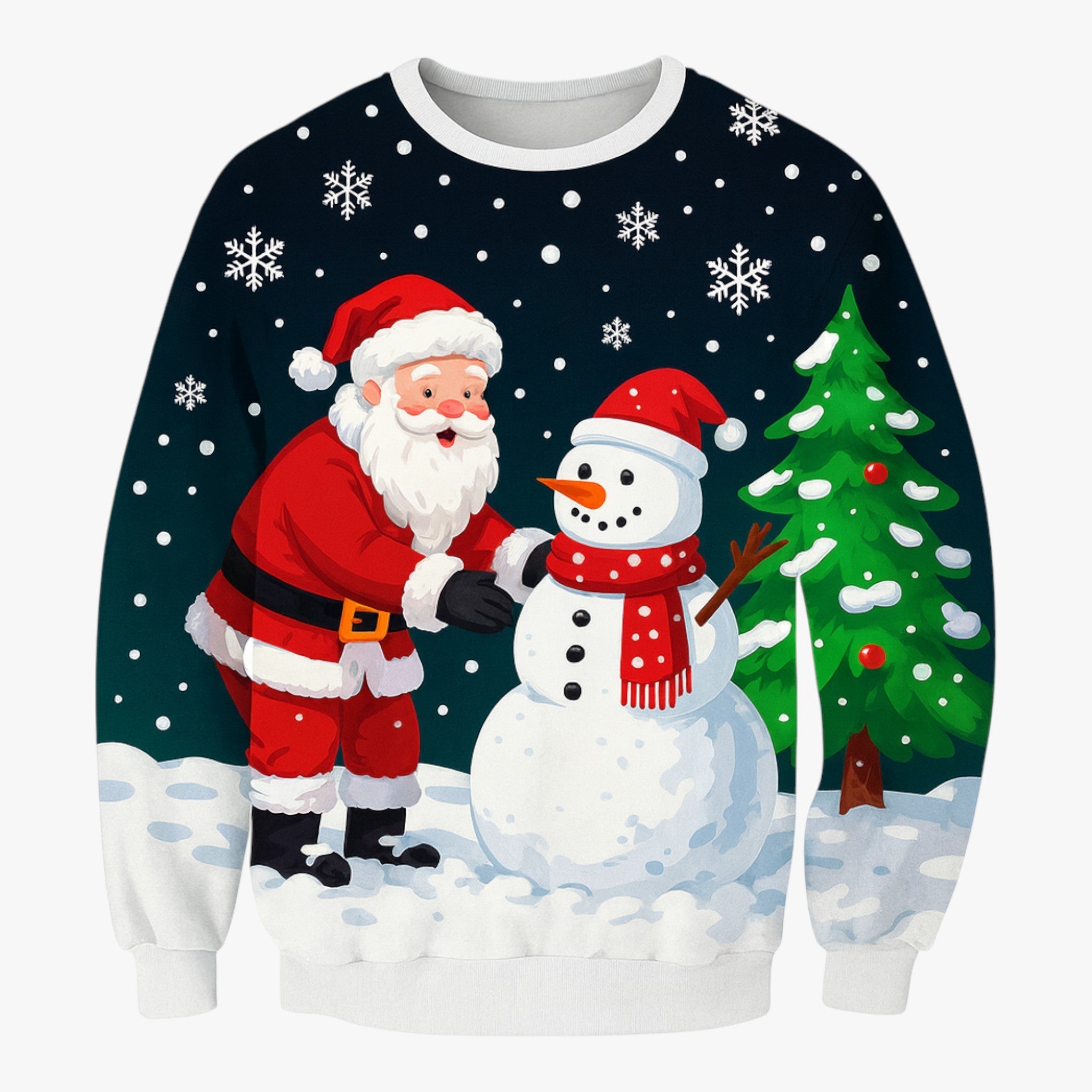 Luxury Fake Christmas Sweater for Men โ Perfect for Festive Holidays and Winter Adventures