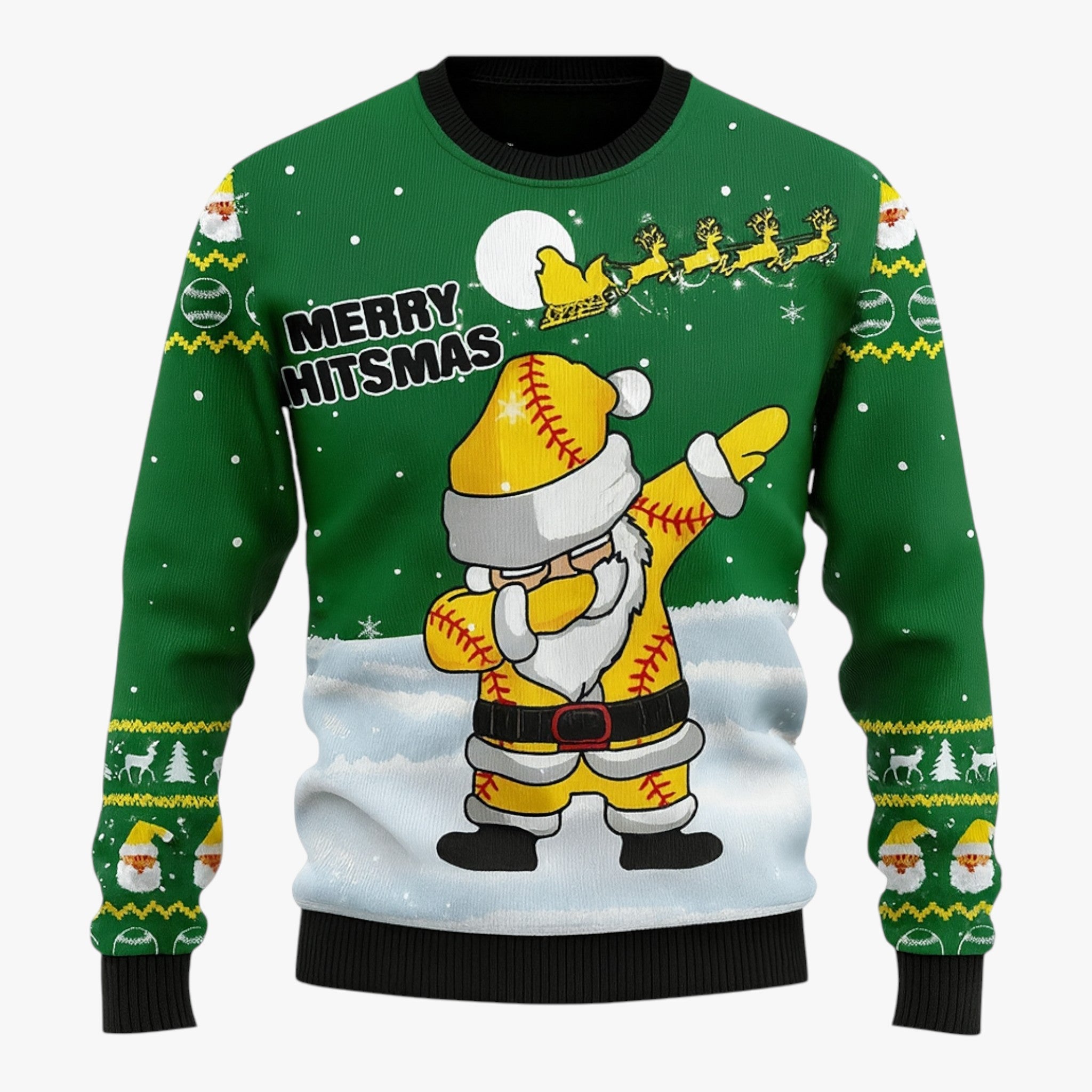Luxury Fake Christmas Sweater for Men โ Perfect for Festive Holidays and Winter Adventures