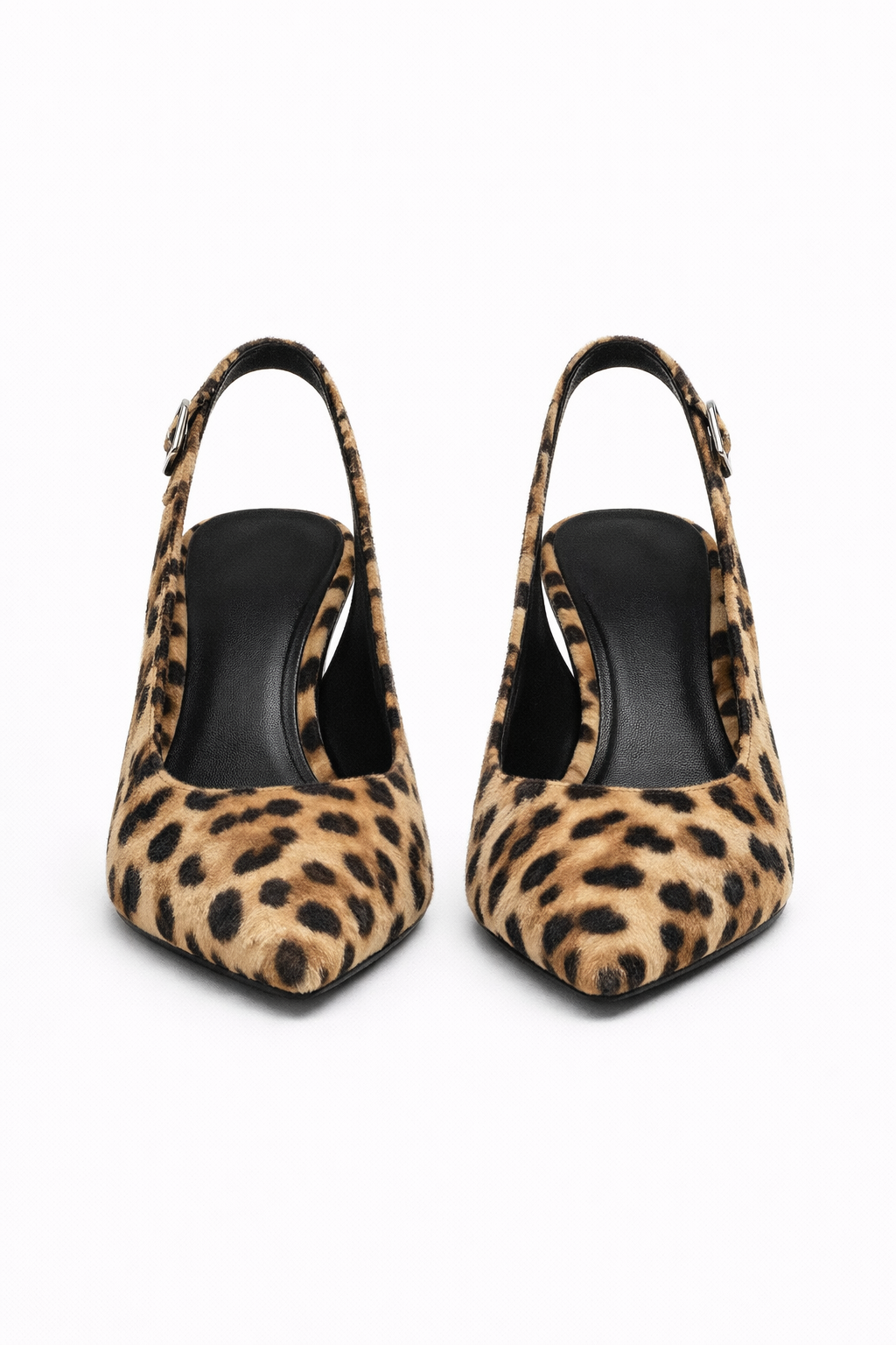 Chic Leopard Print Slingback Heels
