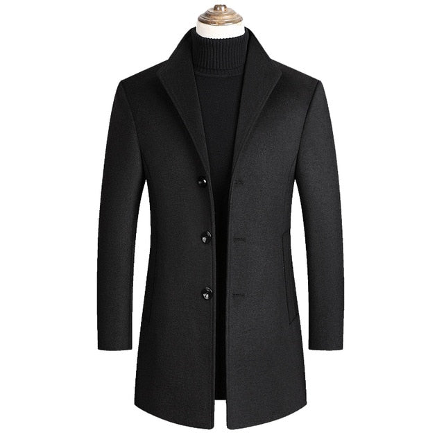 Aurelio | Long Winter Coat with Elegant Style