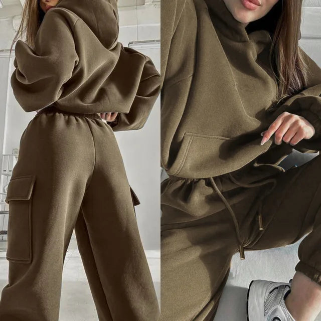 Jasmine Set Hoodie and Joggers with Cargo Pockets for Women