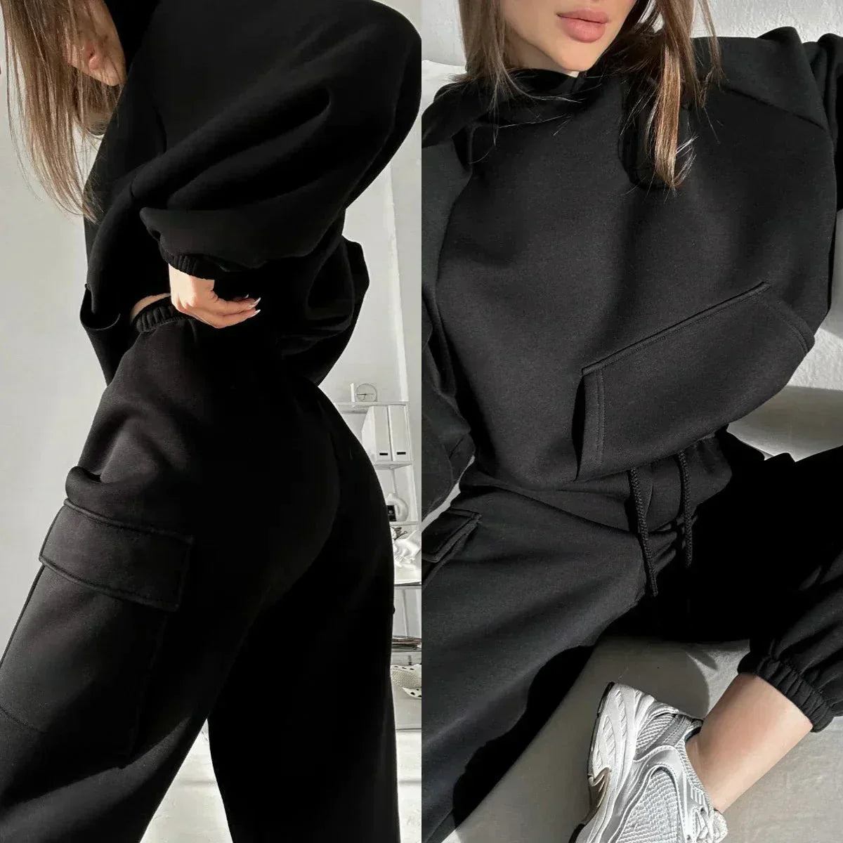 Jasmine Set Hoodie and Joggers with Cargo Pockets for Women