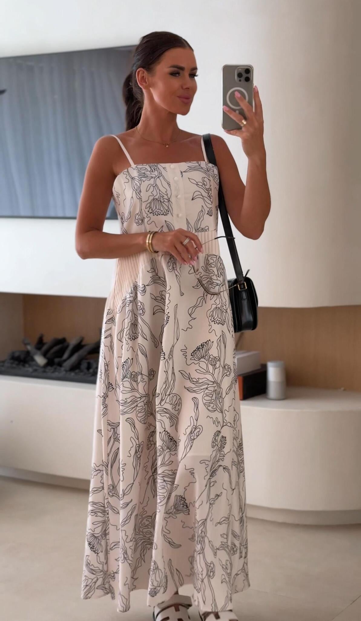 Claudie: Graceful Midi Dress for Effortless Elegance