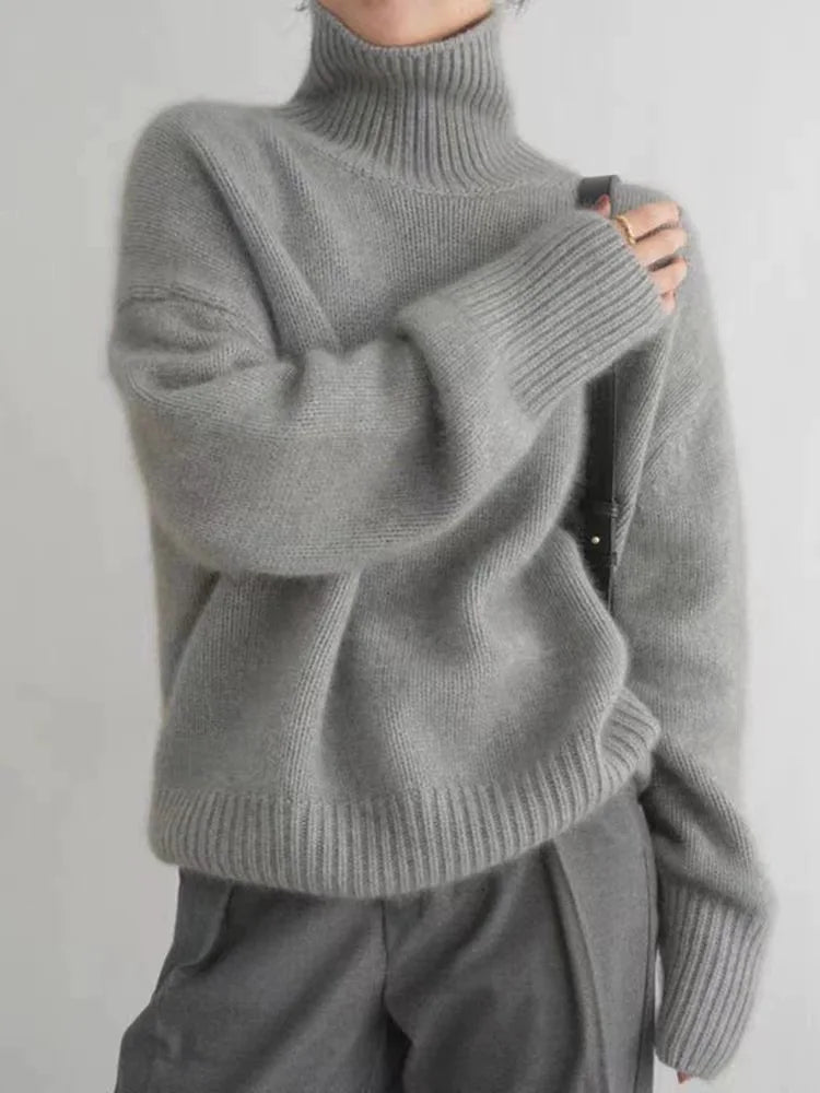 Risa - Elegant and Comfortable High Neck Turtleneck Sweater