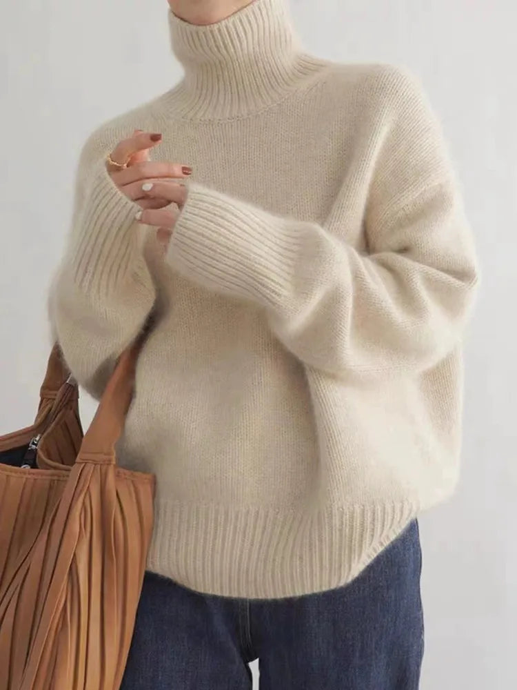 Risa - Elegant and Comfortable High Neck Turtleneck Sweater