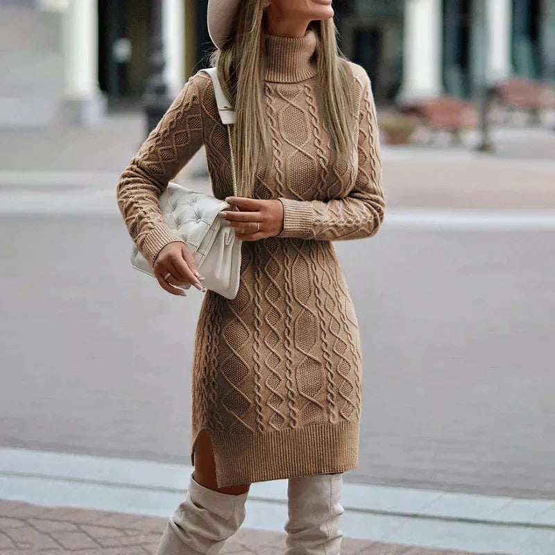 Luise | Elegant Turtleneck Knitted Dress