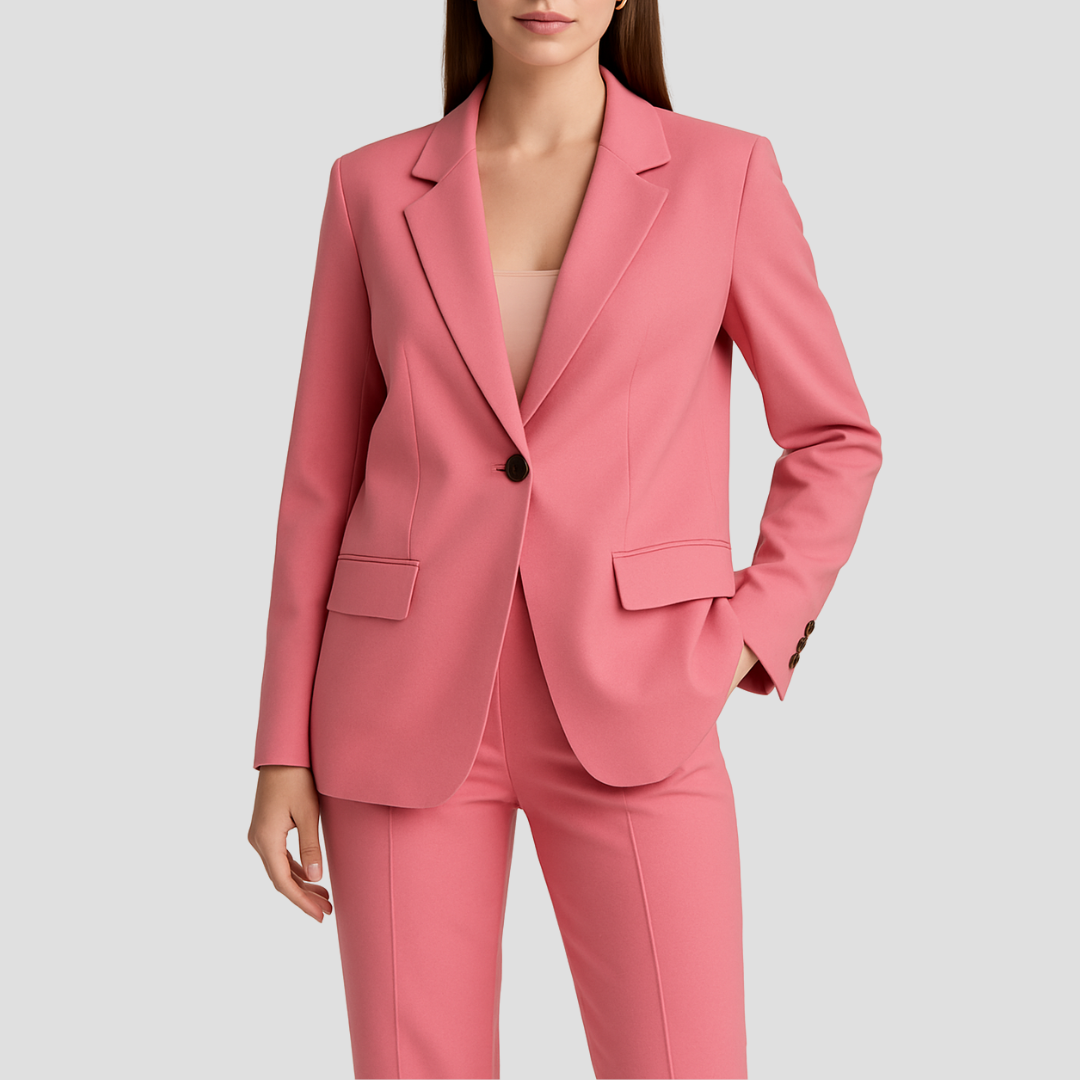 Evelyn | Women's Tailoring Set with Long Blazer - Perfect for Stylish Business Looks