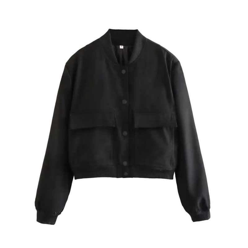 Belle Couture | Stylish Bomber Jacket with Practical Pockets - Regular Fit - Essential for Your Wardrobe
