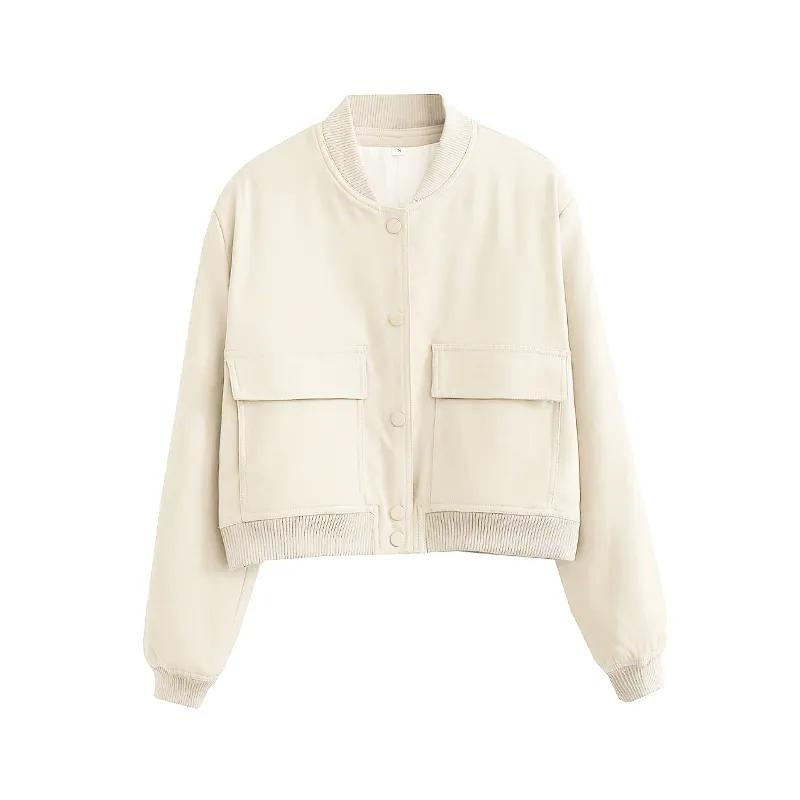 Belle Couture | Stylish Bomber Jacket with Practical Pockets - Regular Fit - Essential for Your Wardrobe