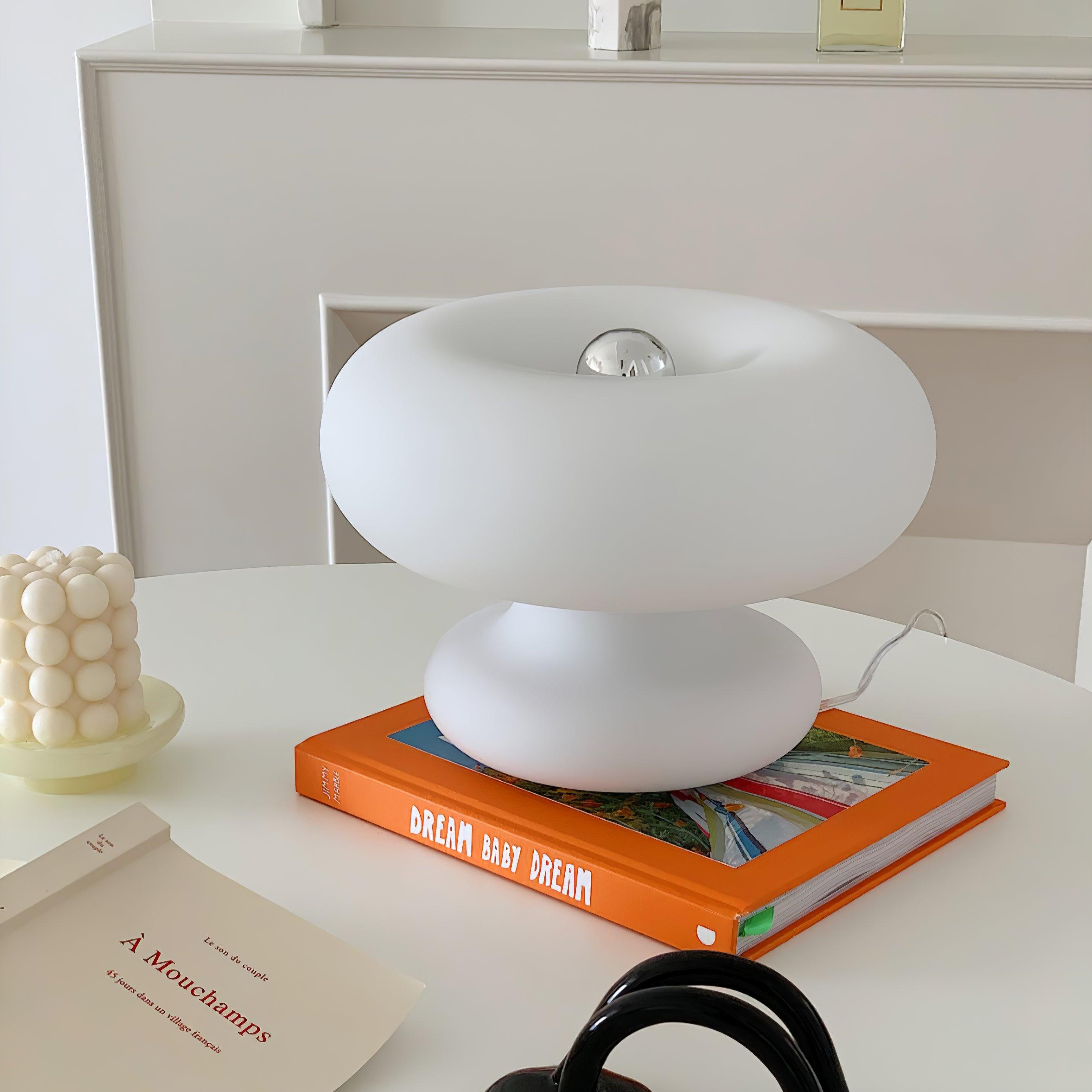 Donut-Shaped Table Lamp – Sweet and Shabby Chic Lighting