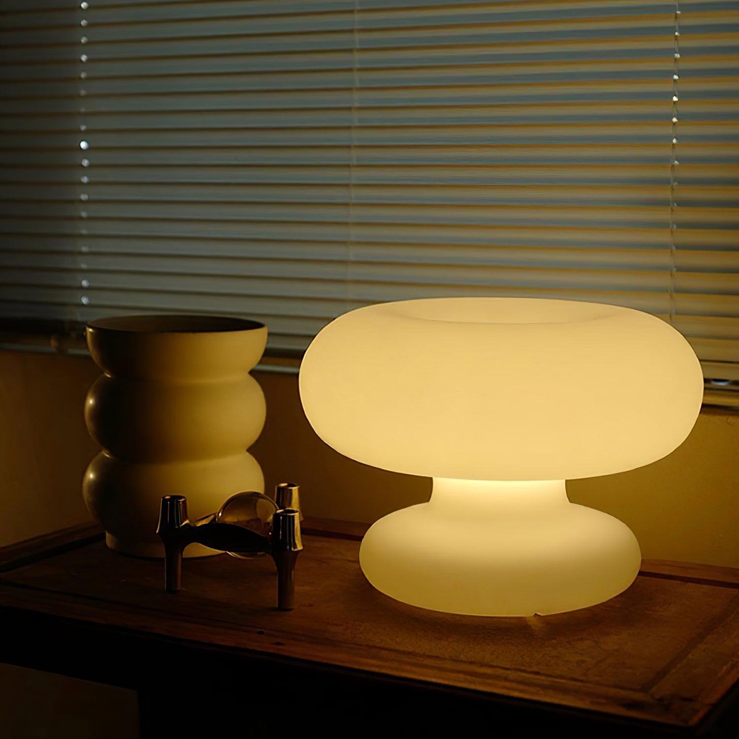 Donut-Shaped Table Lamp – Sweet and Shabby Chic Lighting