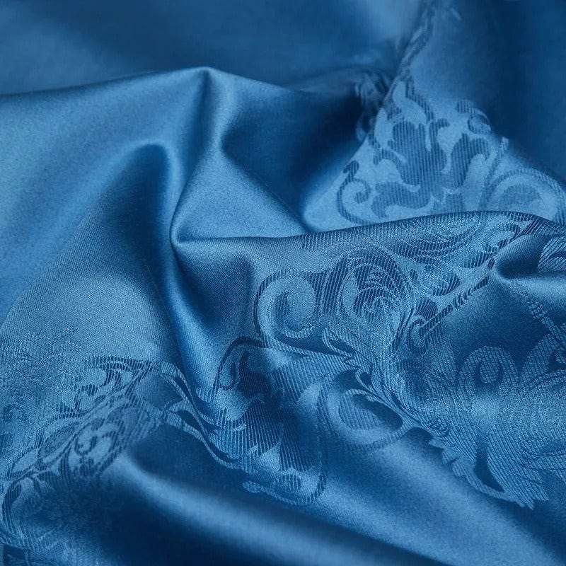 Luxury Blue Egyptian Cotton Duvet Cover Set β 200x230 cm with 2 Elegant Pillowcases