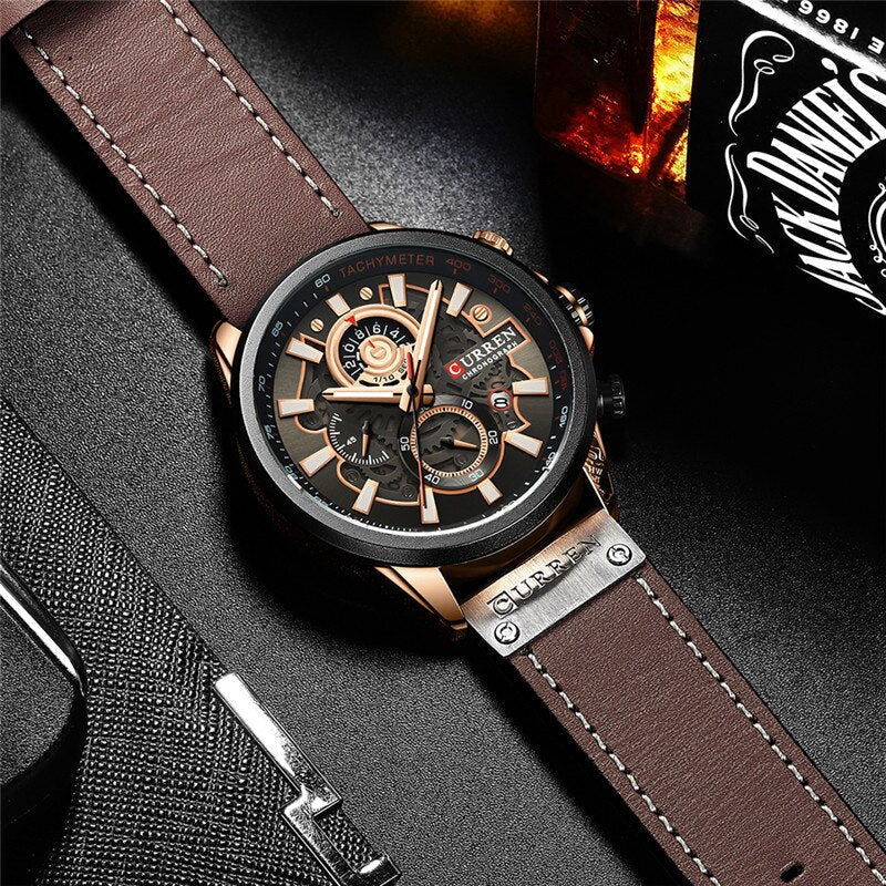Multifunction Quartz Watch with Built-in Calendar for Versatility and Elegant Style