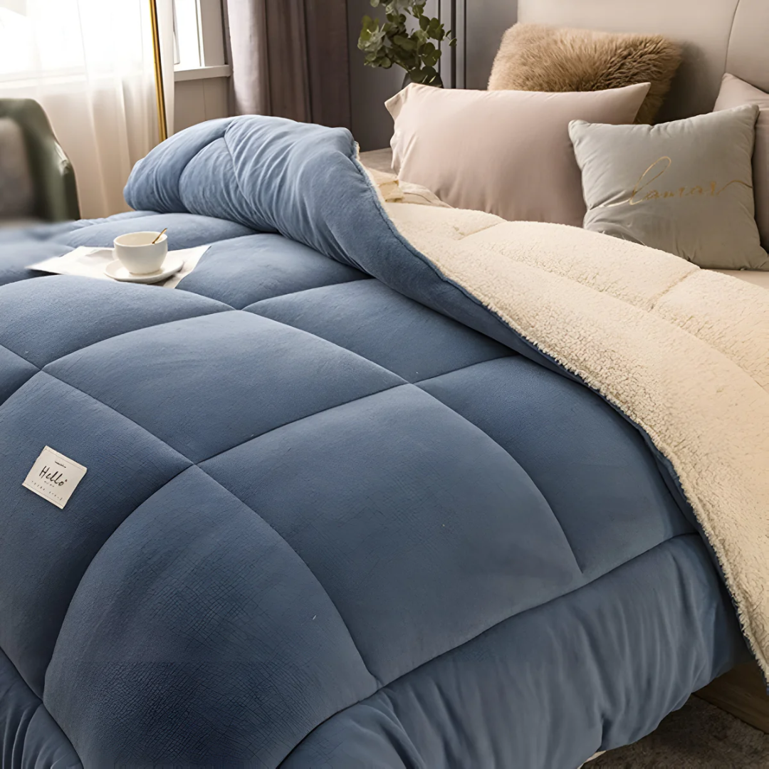 Luxury Fleece Bedding Set 155x220 cm โ Ultimate Comfort, Soft and Warm for a Cozy Sleep Party