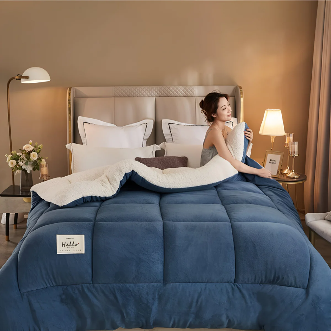 Luxury Fleece Bedding Set 155x220 cm โ Ultimate Comfort, Soft and Warm for a Cozy Sleep Party