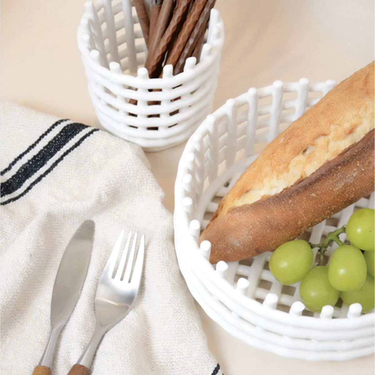 Forma Basket Collection - Elegant and Practical Storage for a Sophisticated Interior