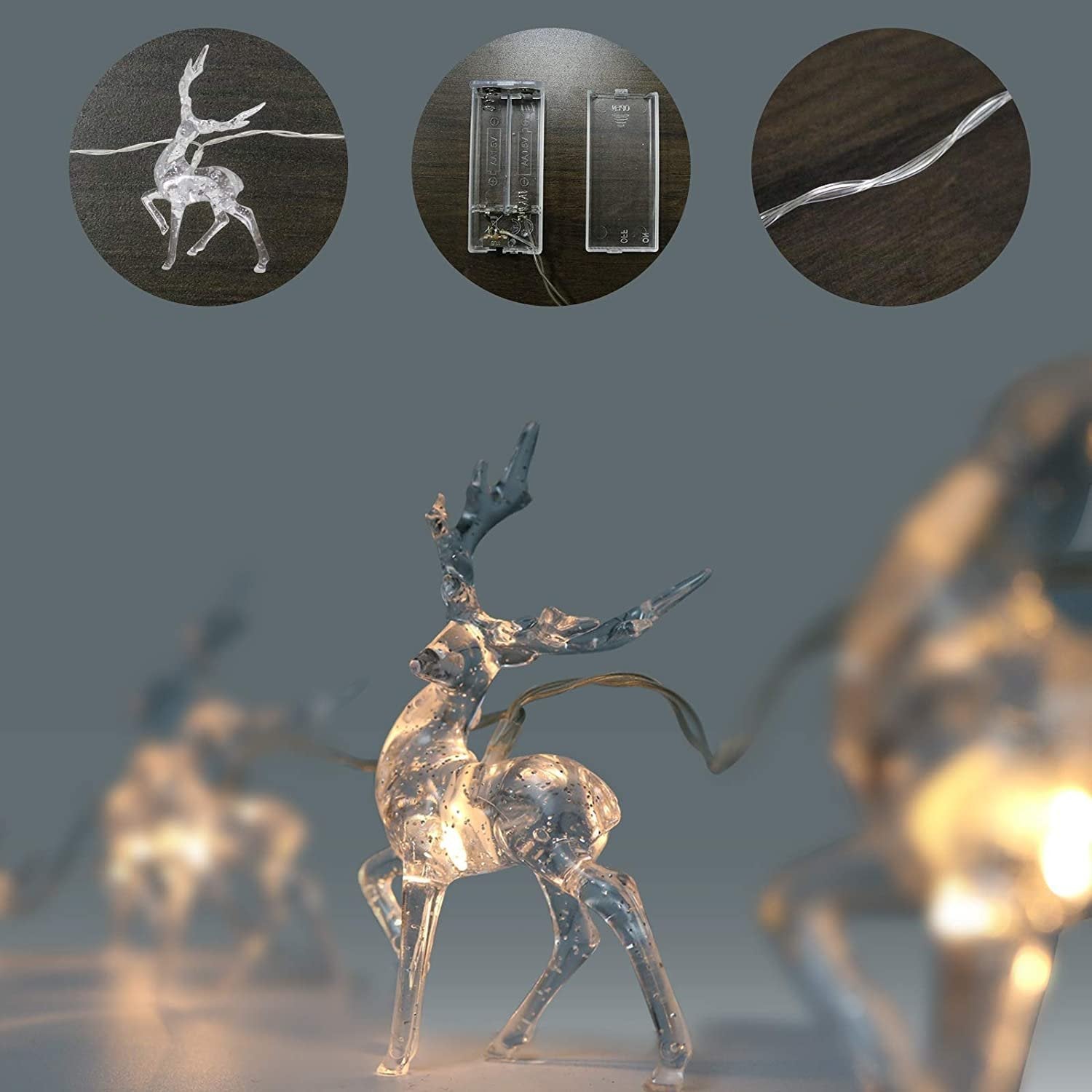 ReindeerGlow 1.5M LED Christmas Reindeer Light – Perfect for Festive Celebrations and Christmas Spirit