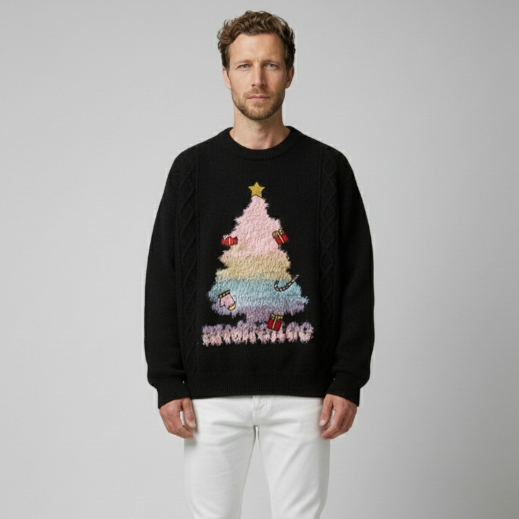 Timeless men's casual knitted sweater for fall with a stylish look