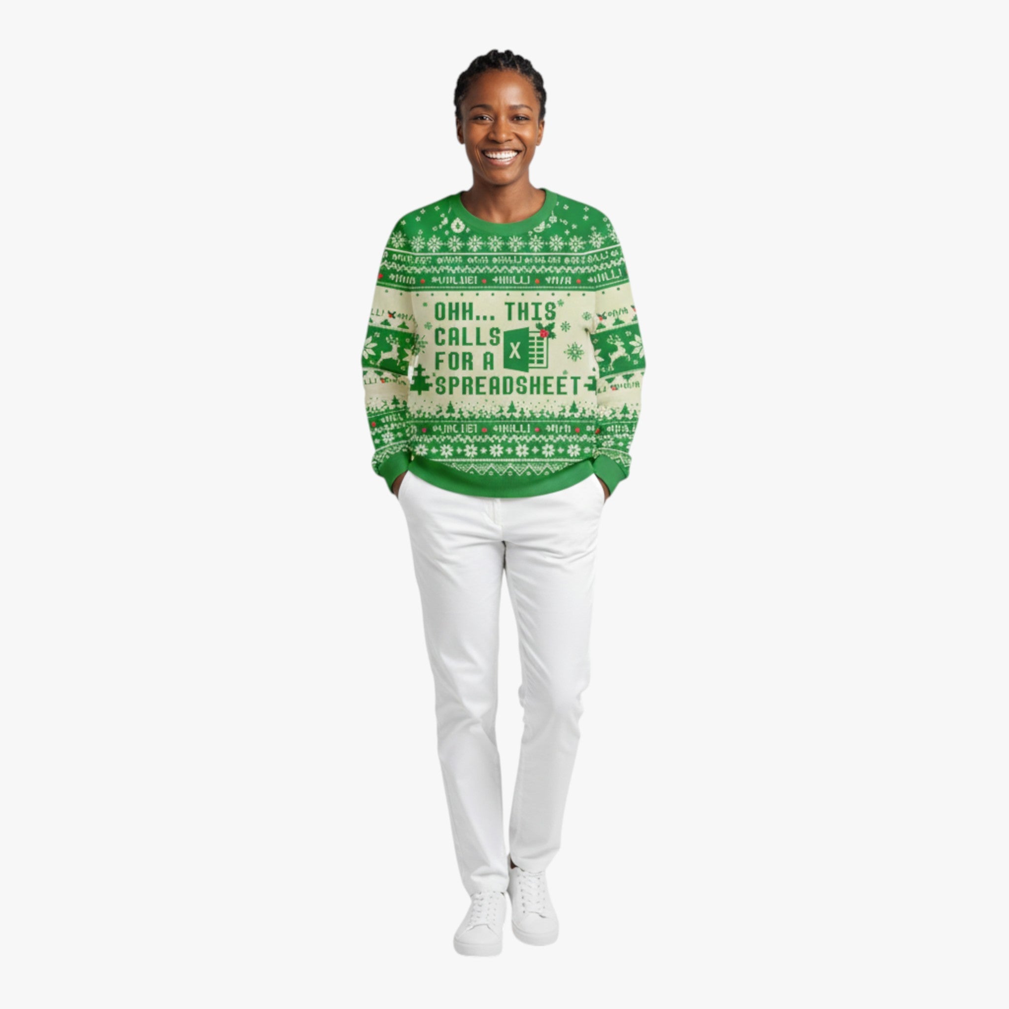Festive Christmas sweater for data analyst ladies β Perfect for the holiday season celebrations