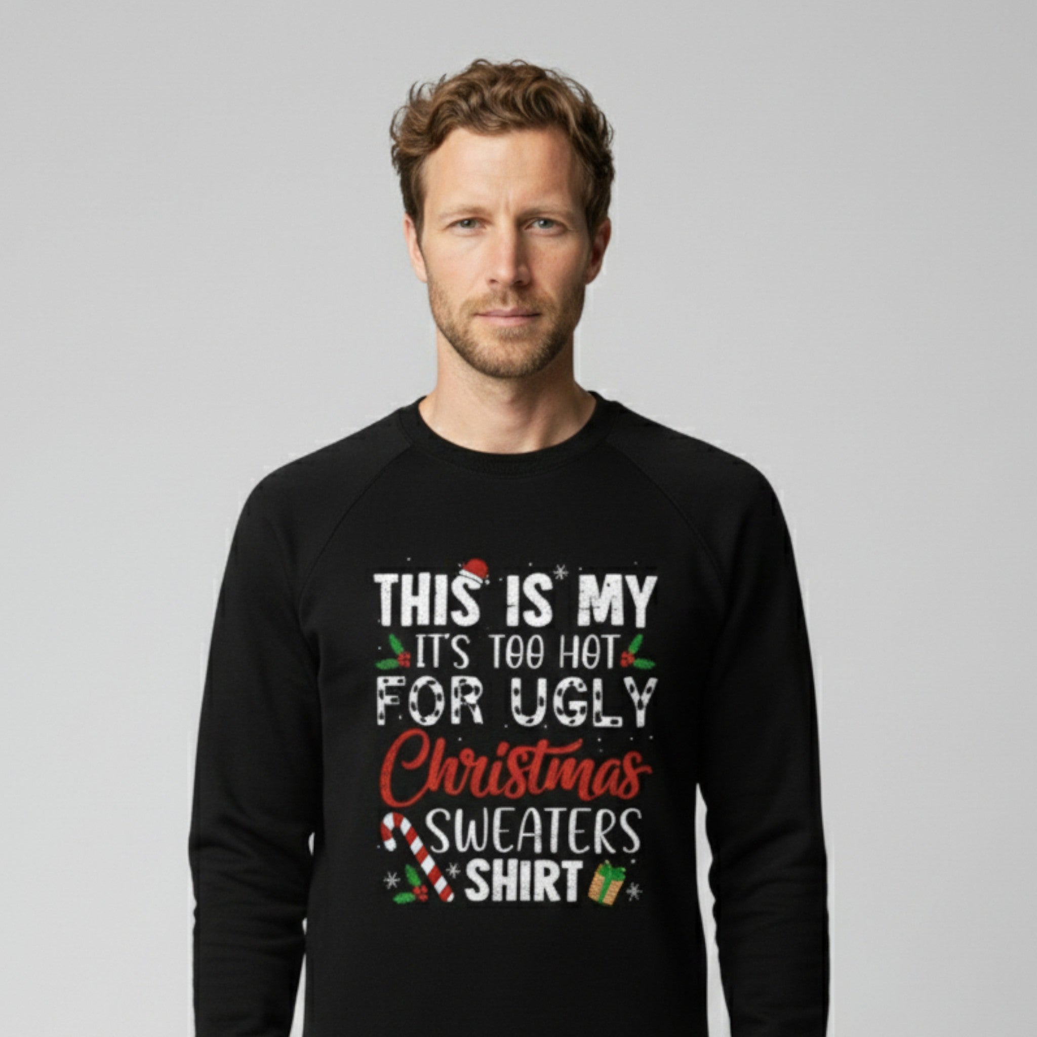 Exclusive Christmas Sweater for Men with Funny Slogan - Ideal for Festive Events