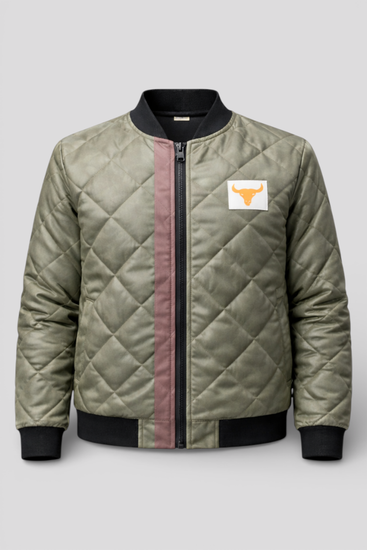 Men's 3D Print Zip-Up Jacket with Sherpa Lining