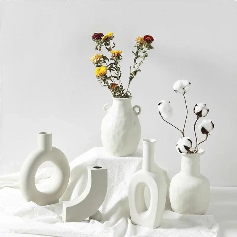 Handmade White Ceramic Vase