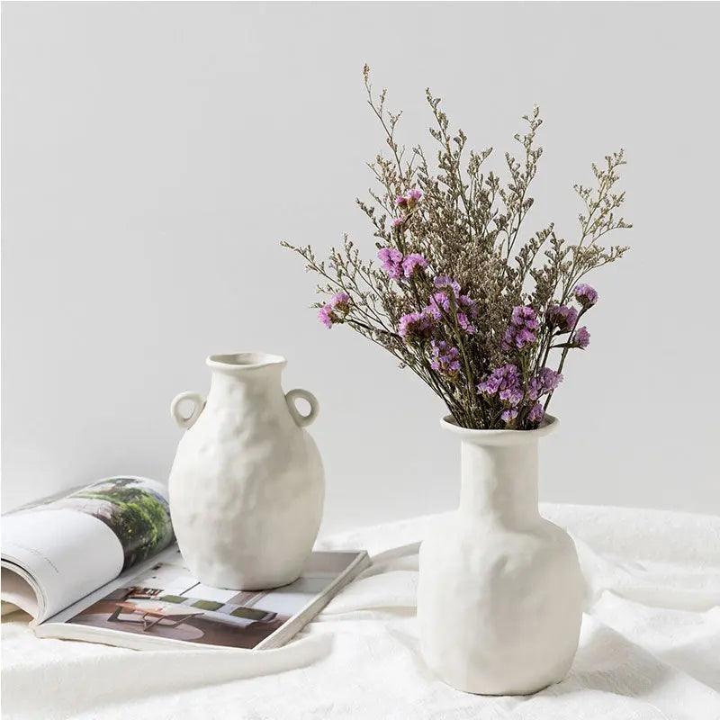 Handmade White Ceramic Vase