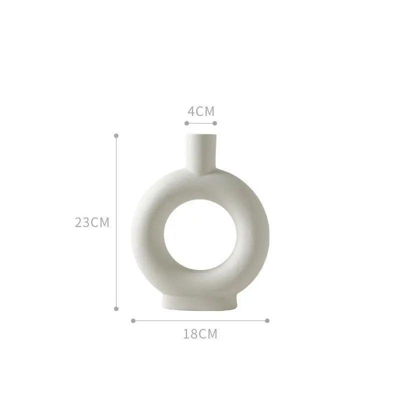 Handmade White Ceramic Vase