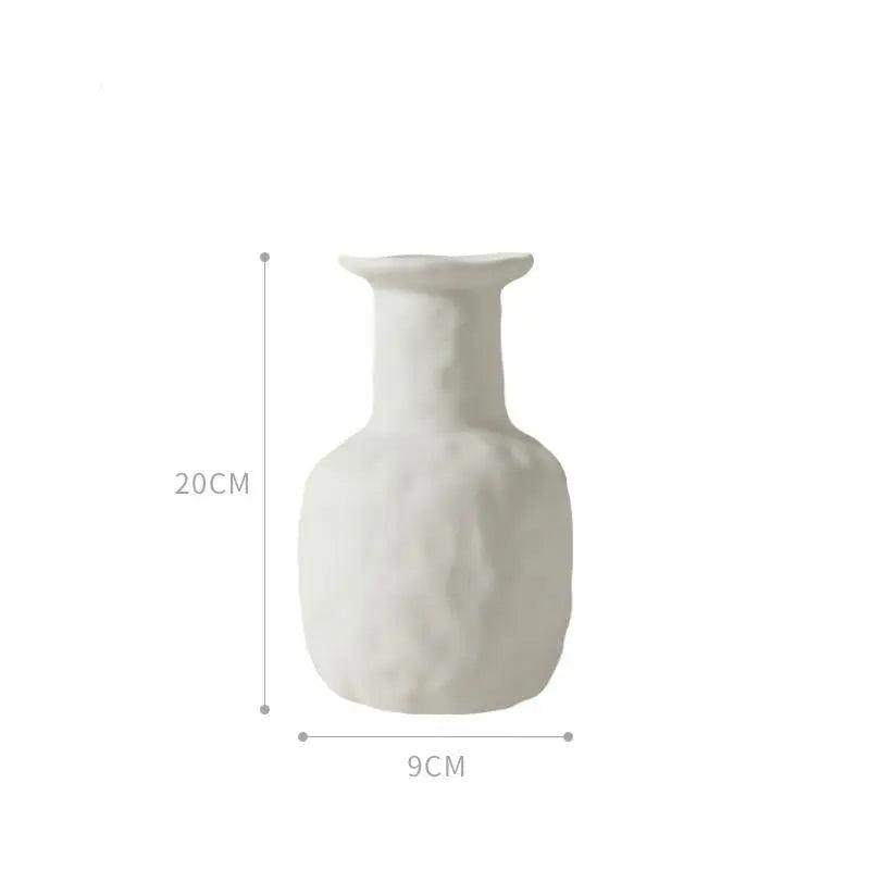 Handmade White Ceramic Vase