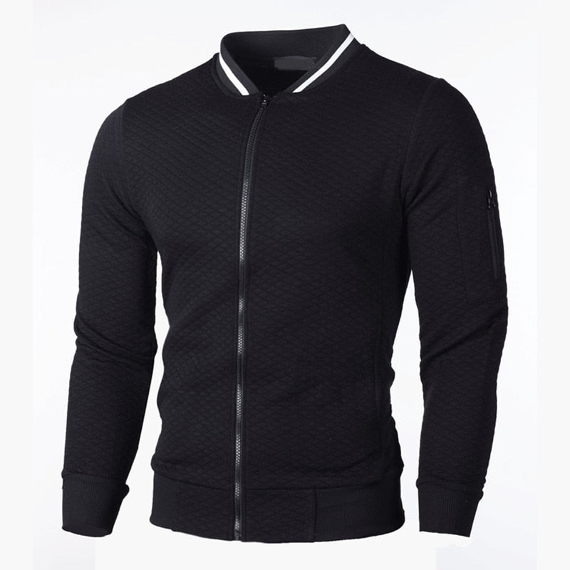Jonas – Modern Slim Fit Zip-Up Sweater for Stylish Comfort