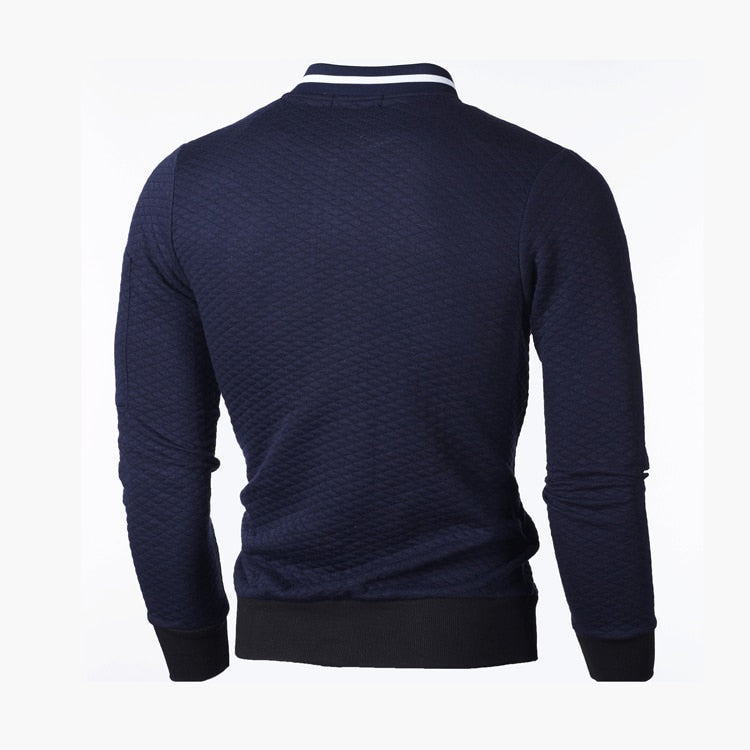 Jonas – Modern Slim Fit Zip-Up Sweater for Stylish Comfort
