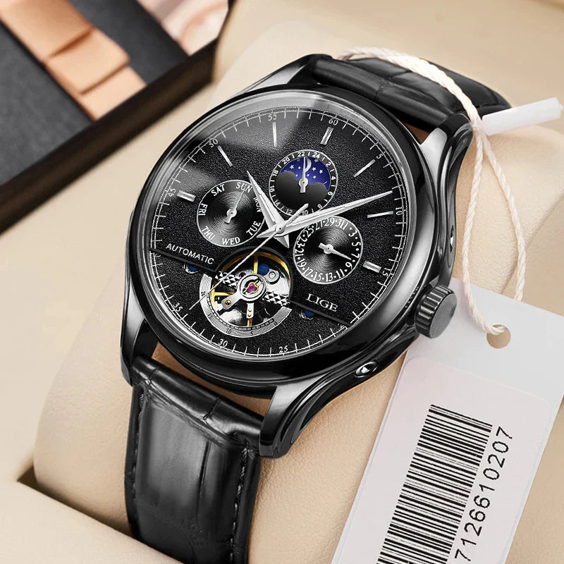 Luxury Automatic Tourbillon Watch with Precise Mechanism