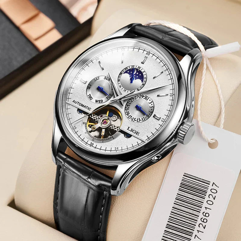 Luxury Automatic Tourbillon Watch with Precise Mechanism