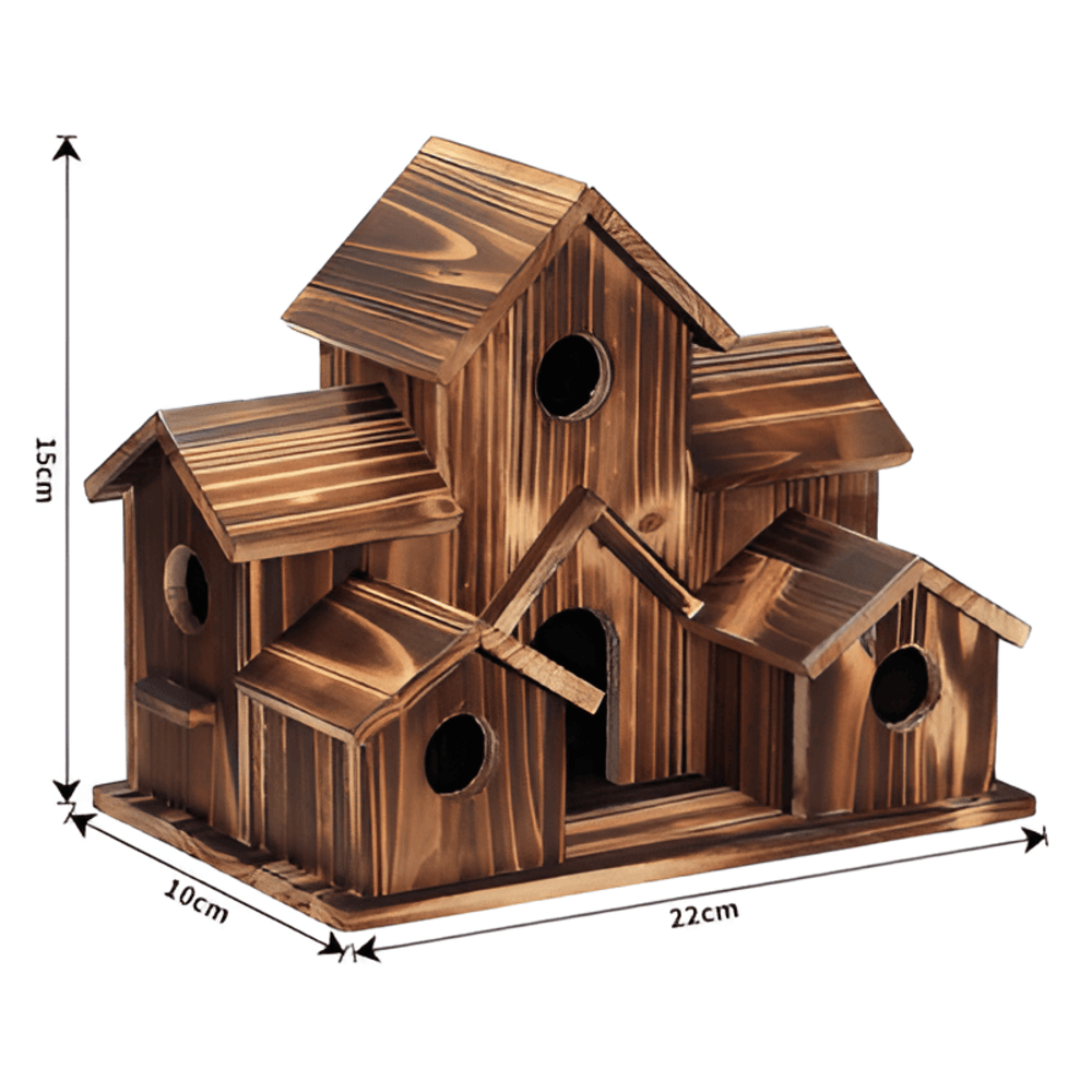 Sylion - Elegant Wooden Birdhouse for Outdoor and Garden