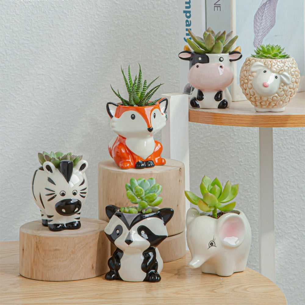 Serenna - Unique Creative Animal Flower Pot for a Playful Touch in Home or Garden