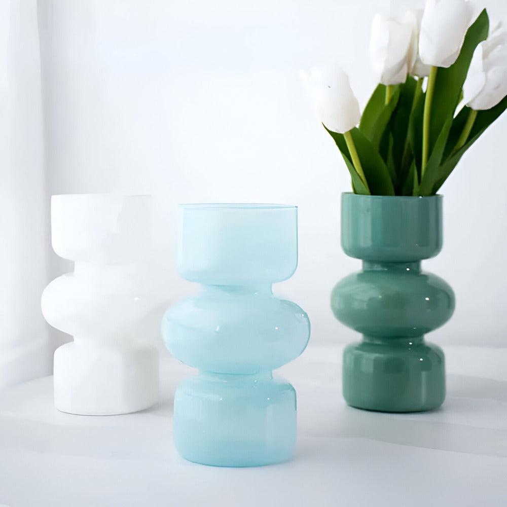 Elirona - Stylish Scandinavian Glass Vase in Various Beautiful Colors