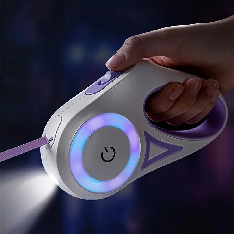 Ultimate Dog Safety: LED Lighting and 5m Range for Night Walking