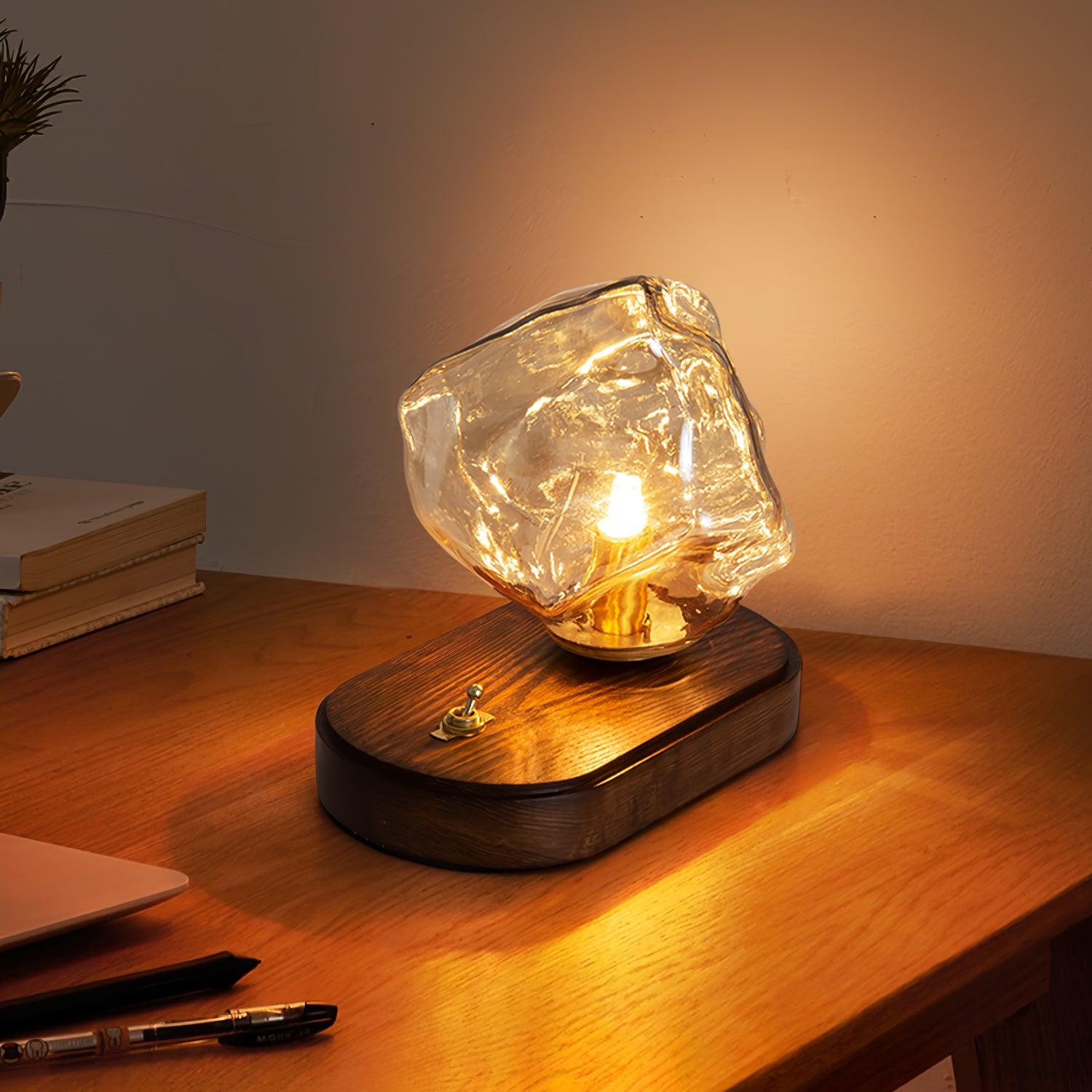 Elegant Iceberg Glass Table Lamp for Stylish Lighting