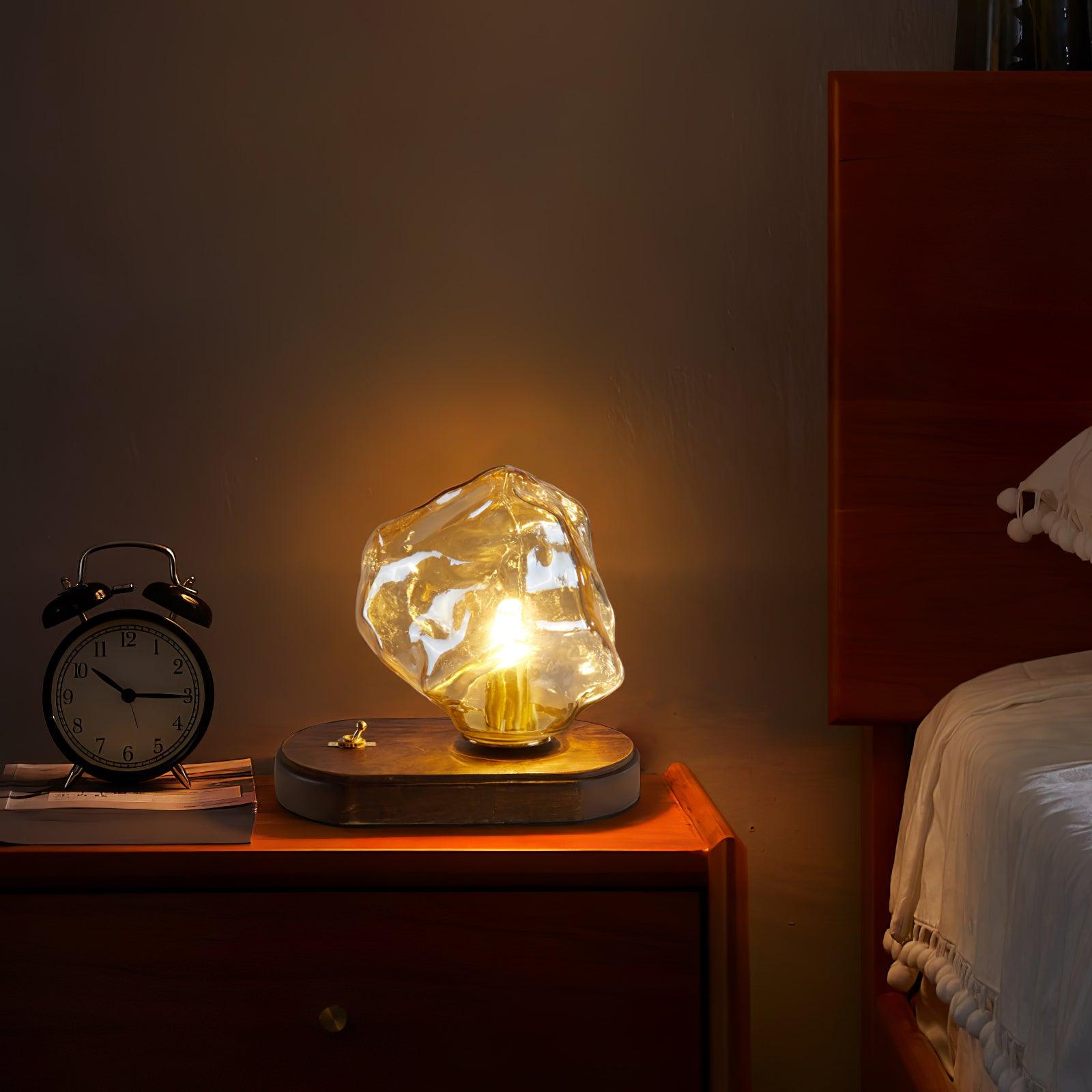 Elegant Iceberg Glass Table Lamp for Stylish Lighting