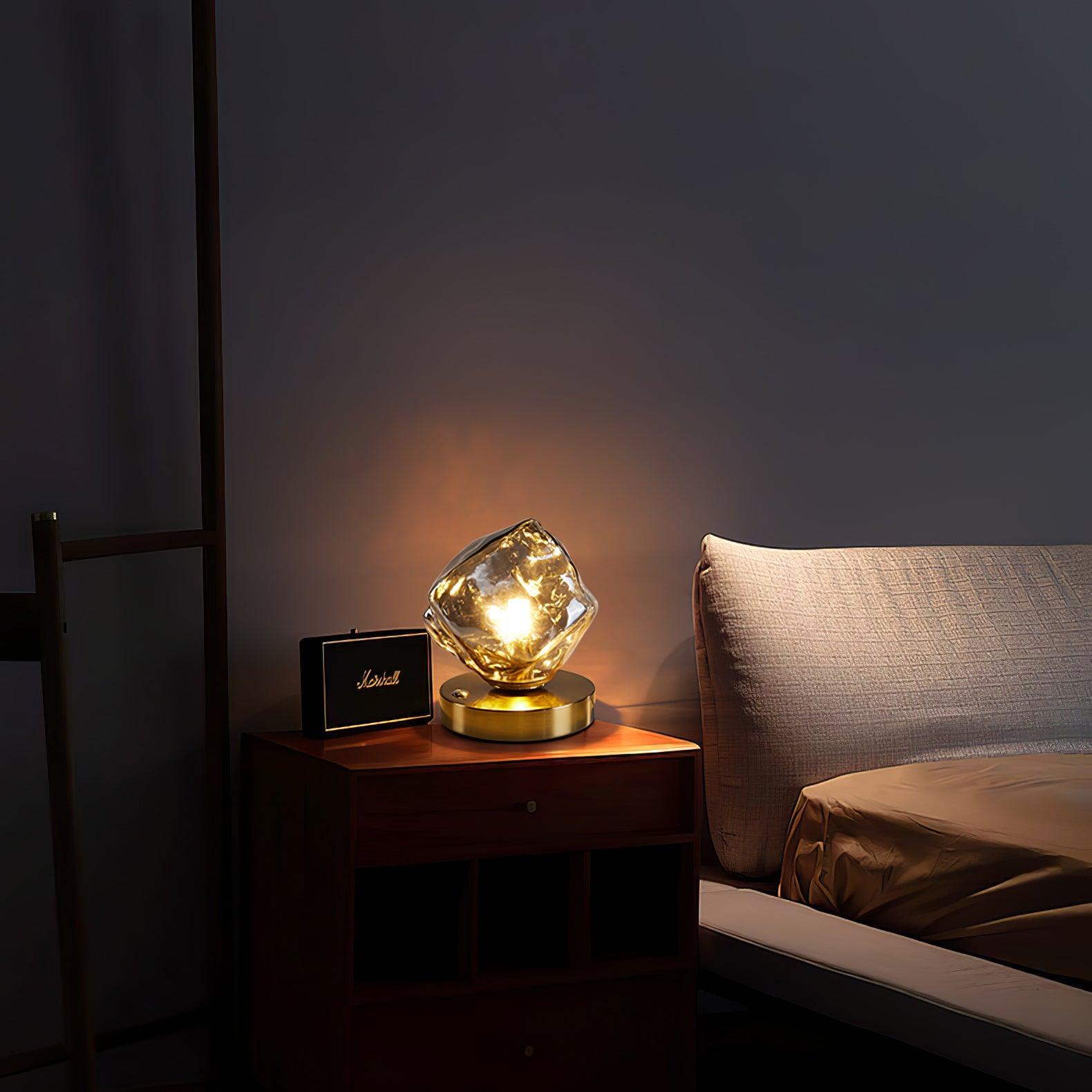 Elegant Iceberg Glass Table Lamp for Stylish Lighting
