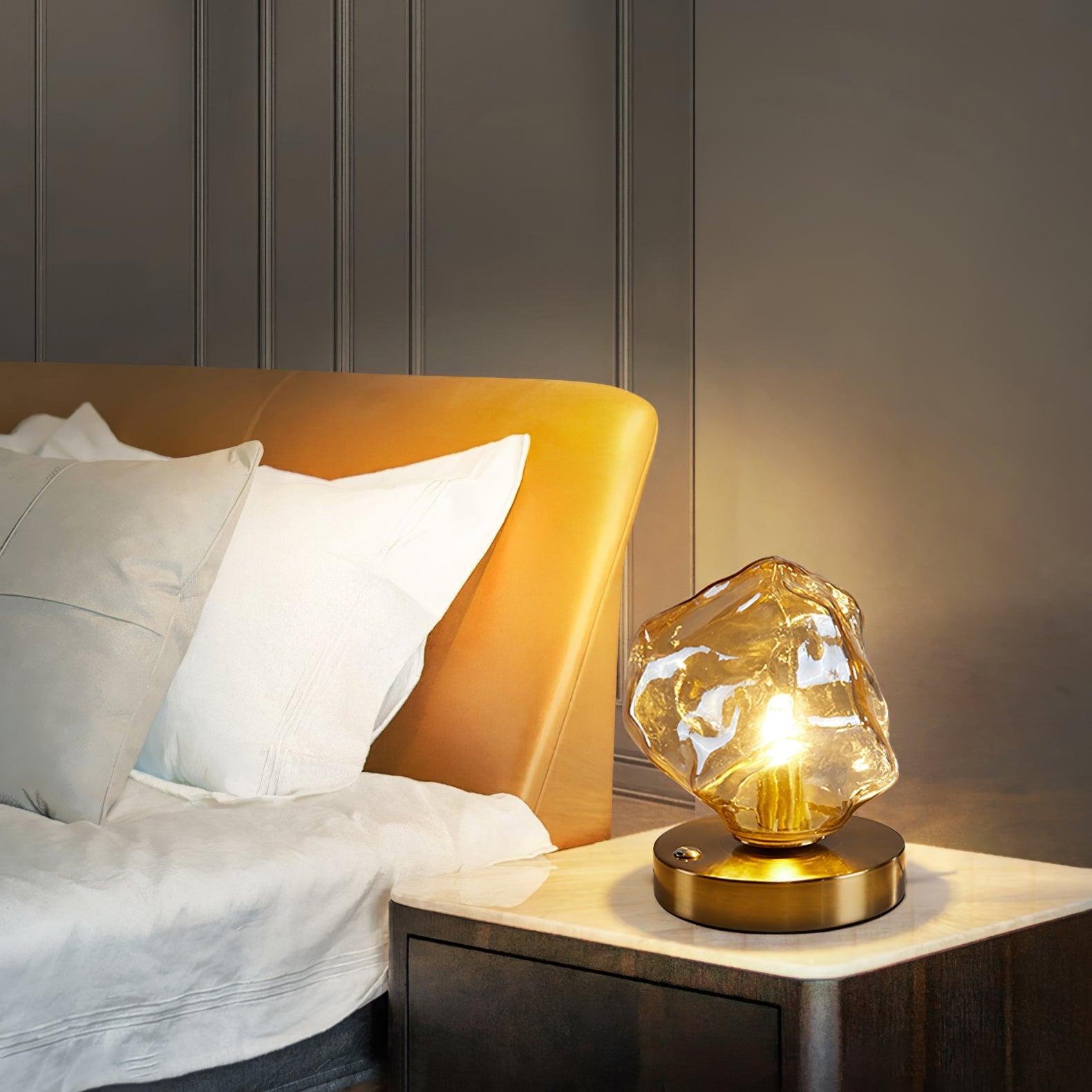 Elegant Iceberg Glass Table Lamp for Stylish Lighting