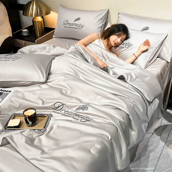 Ultra-Light Breathable Duvet with Adjustable Temperature for a Perfect Night's Sleep