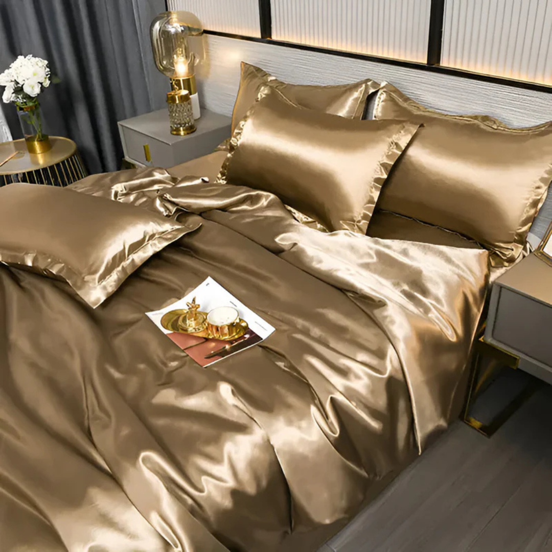 Luxurious Silky Bed Linens | Breathable, Soft & Elegant Comfort for the Bedroom