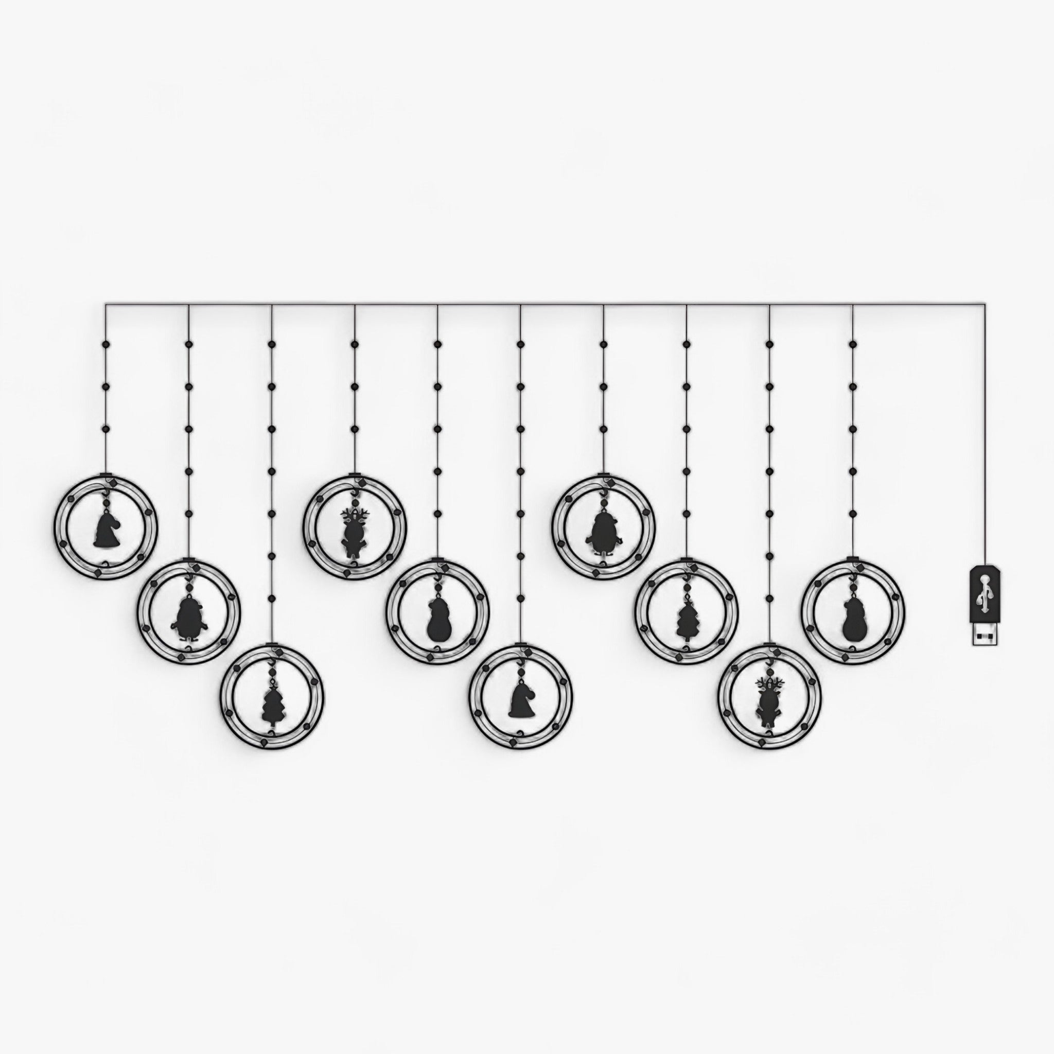 Santa | LED Christmas Lights - Create a festive holiday atmosphere with shimmering lights