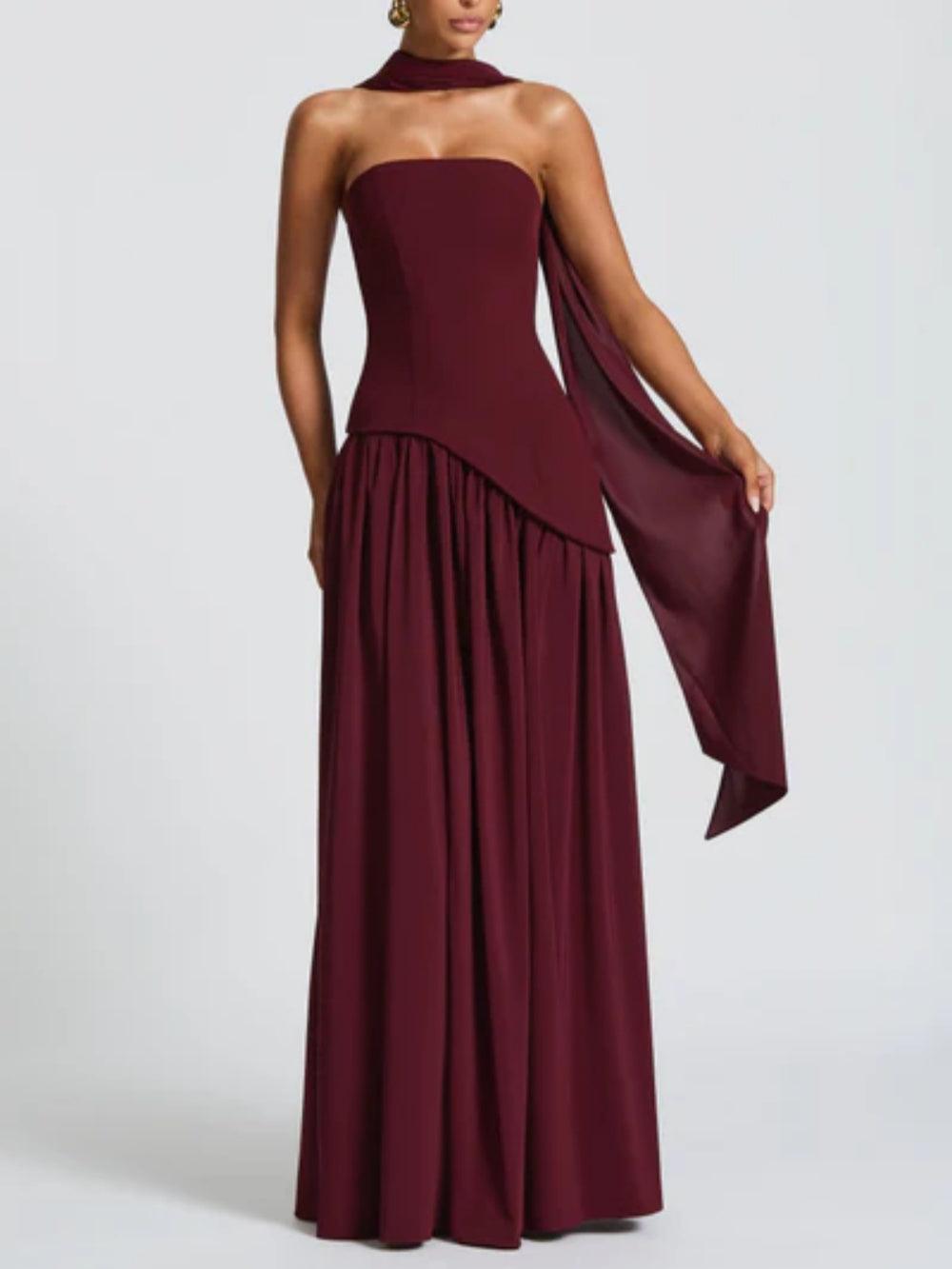 Elegant Maliyah Maxi Dress - Cherry Red for a Stylish Look