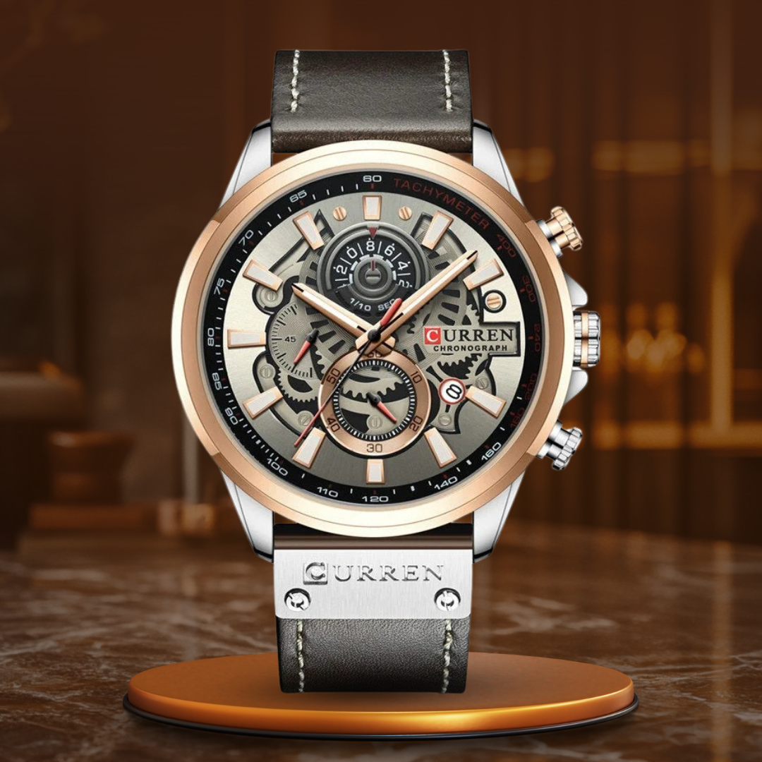 Multifunction Quartz Watch with Built-in Calendar for Versatility and Elegant Style