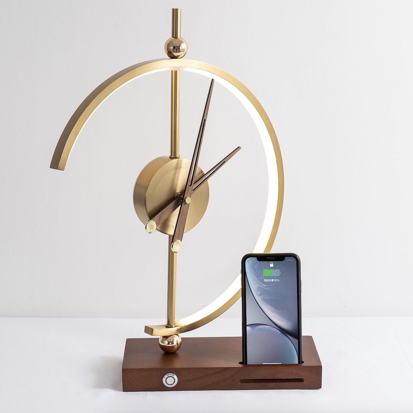 Nagoyalight™ | Elegant LED Lamp with Built-in Clock and Charging Station